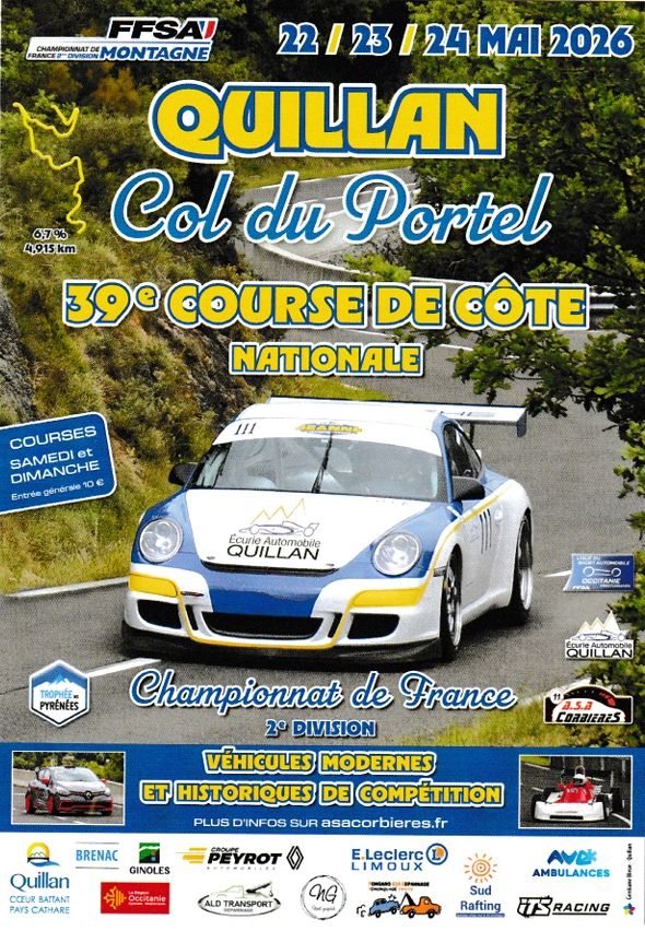 39ème Course de Côte Nationale de Quillan – Col du Portel